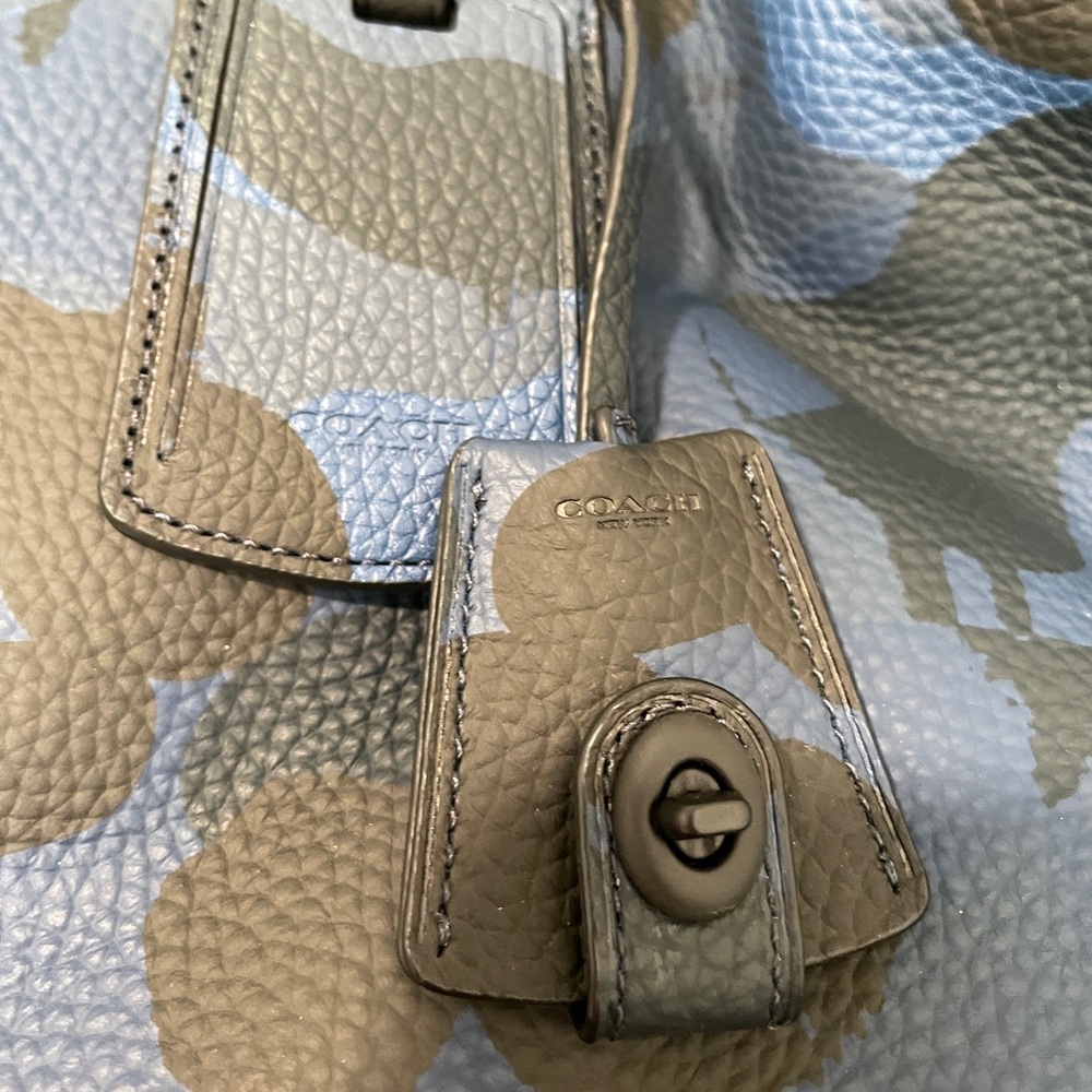 COACH Explorer CAMO Print LEATHER DUFFLE BAG - Picture 13 of 16
